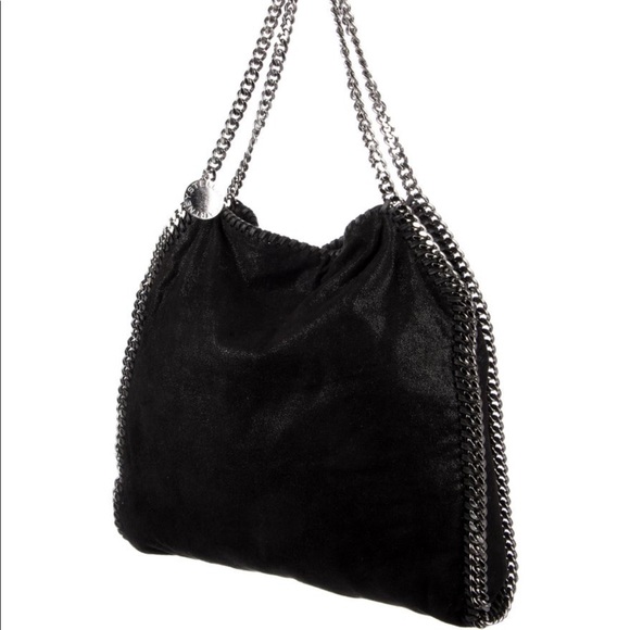 'Stella McCartney Falabella - Shaggy Deer' Faux Leather Foldover Tote - Picture 2 of 9